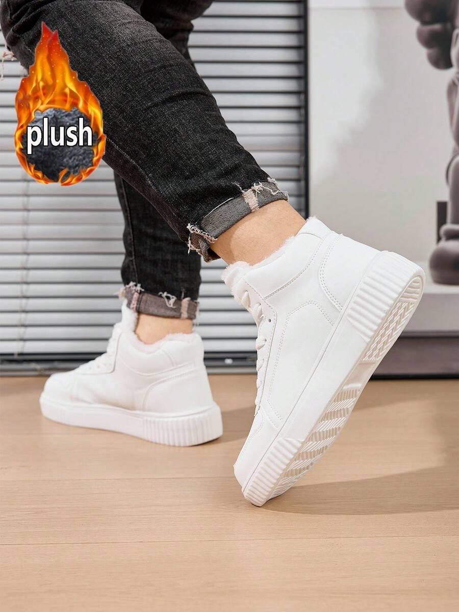BIAŁE SZNUROWANE BUTY