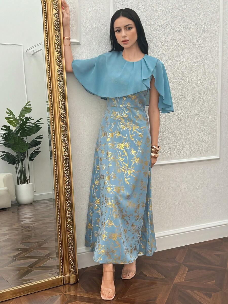 NIEBIESKA MAXI SUKIENKA