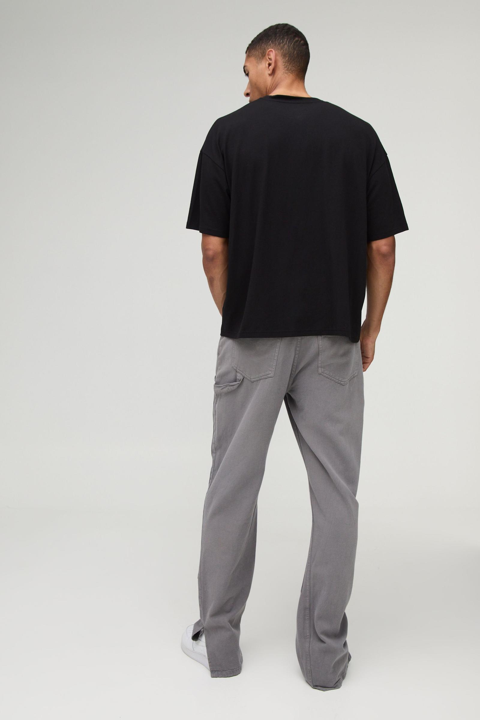 Czarny t-shirt casual