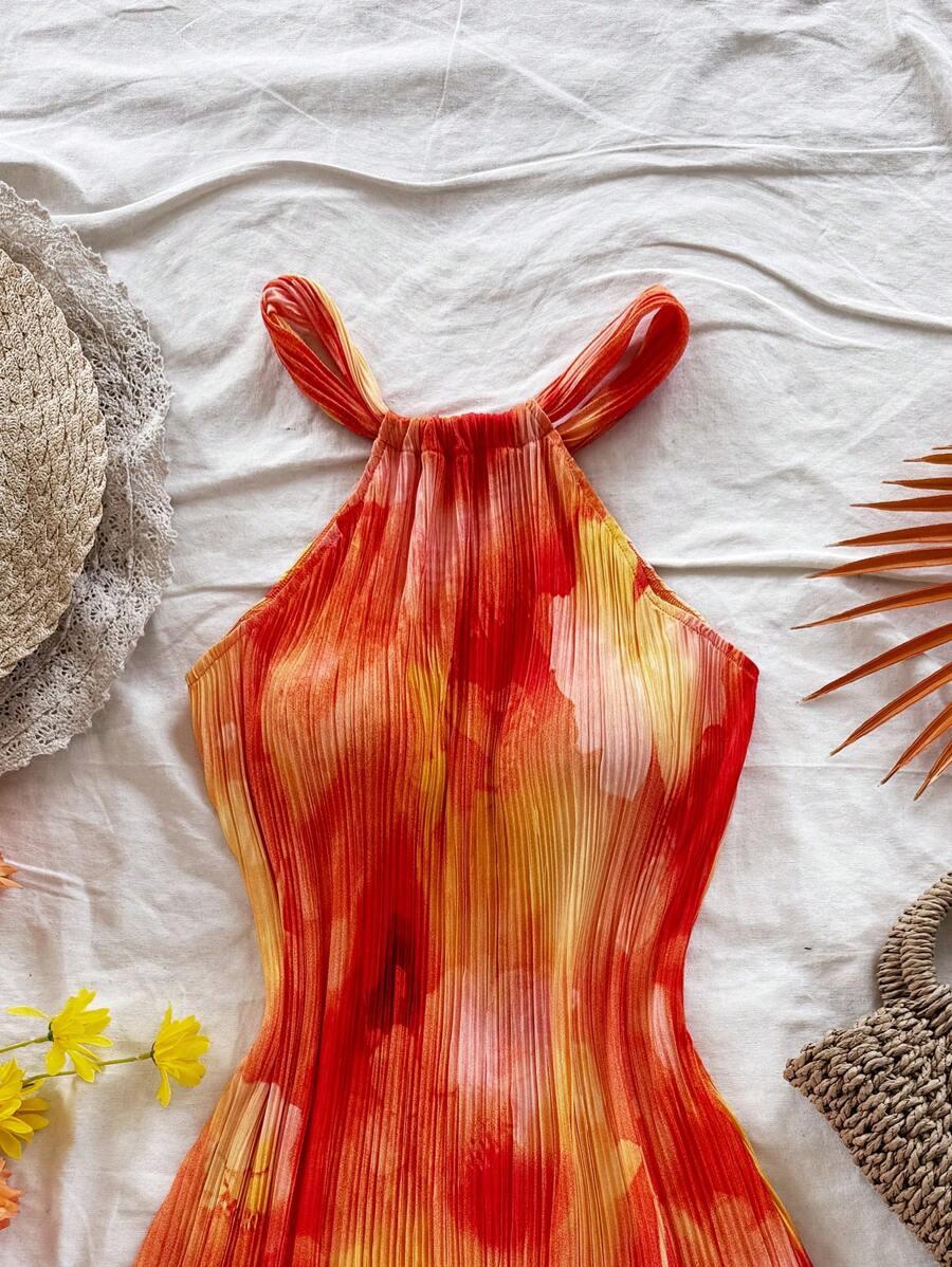 plisowana MINI SUKIENK tie dye