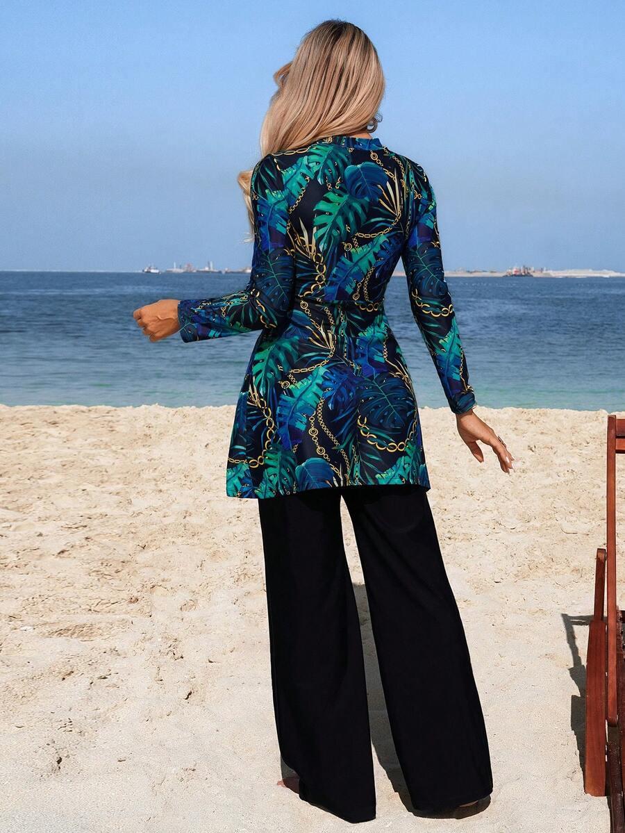 DWUCZĘŚCIOWY STRÓJ KĄPIELOWY BURKINI PRINT