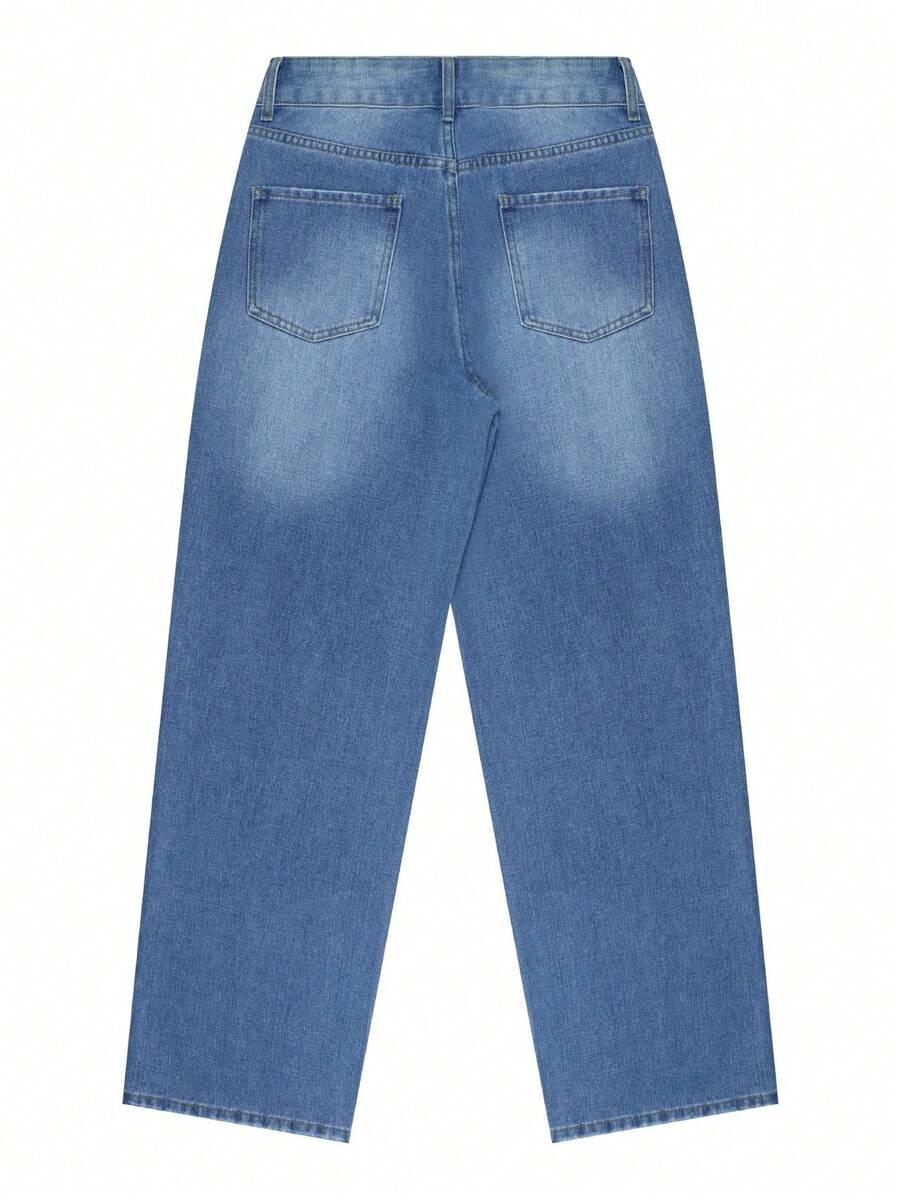 NIEBIESKIE SPODNIE JEANS