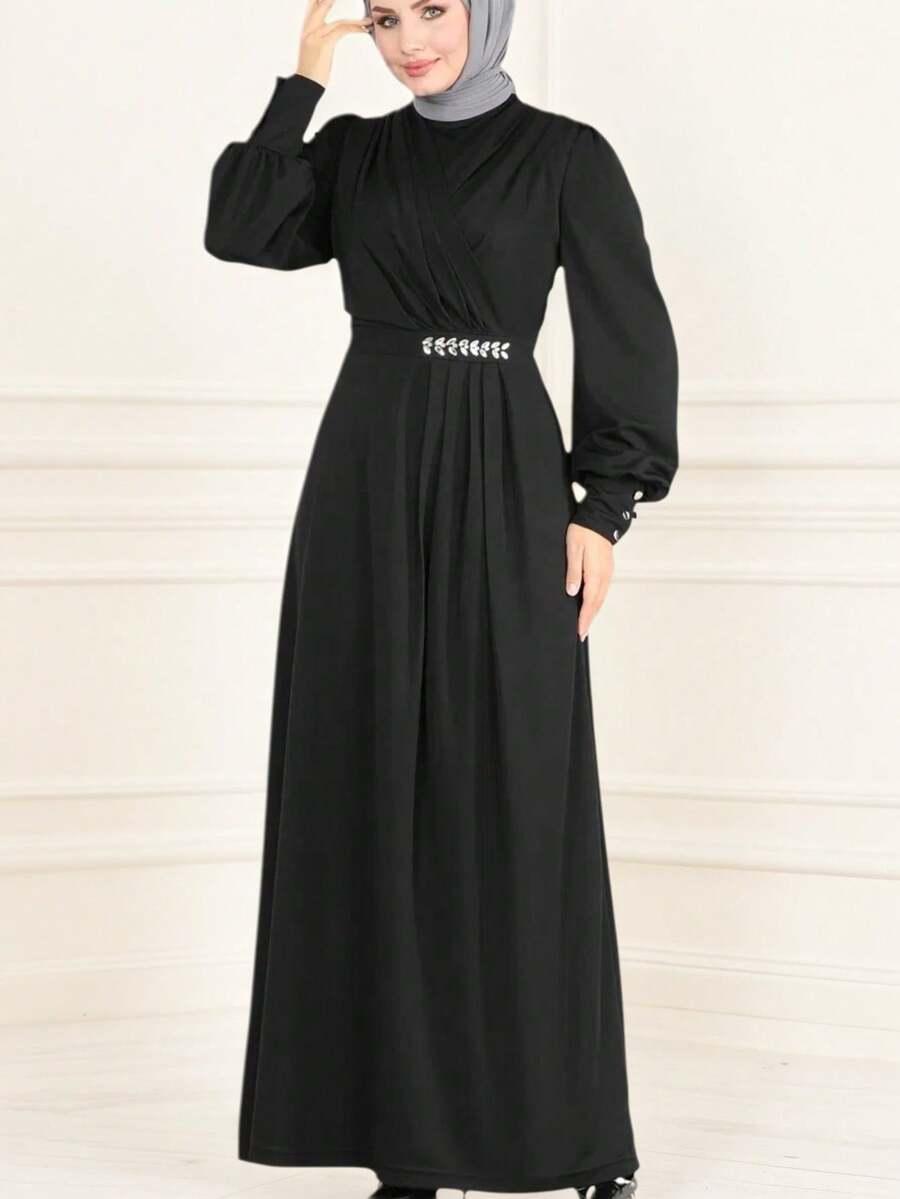 CZARNA MAXI SUKIENKA