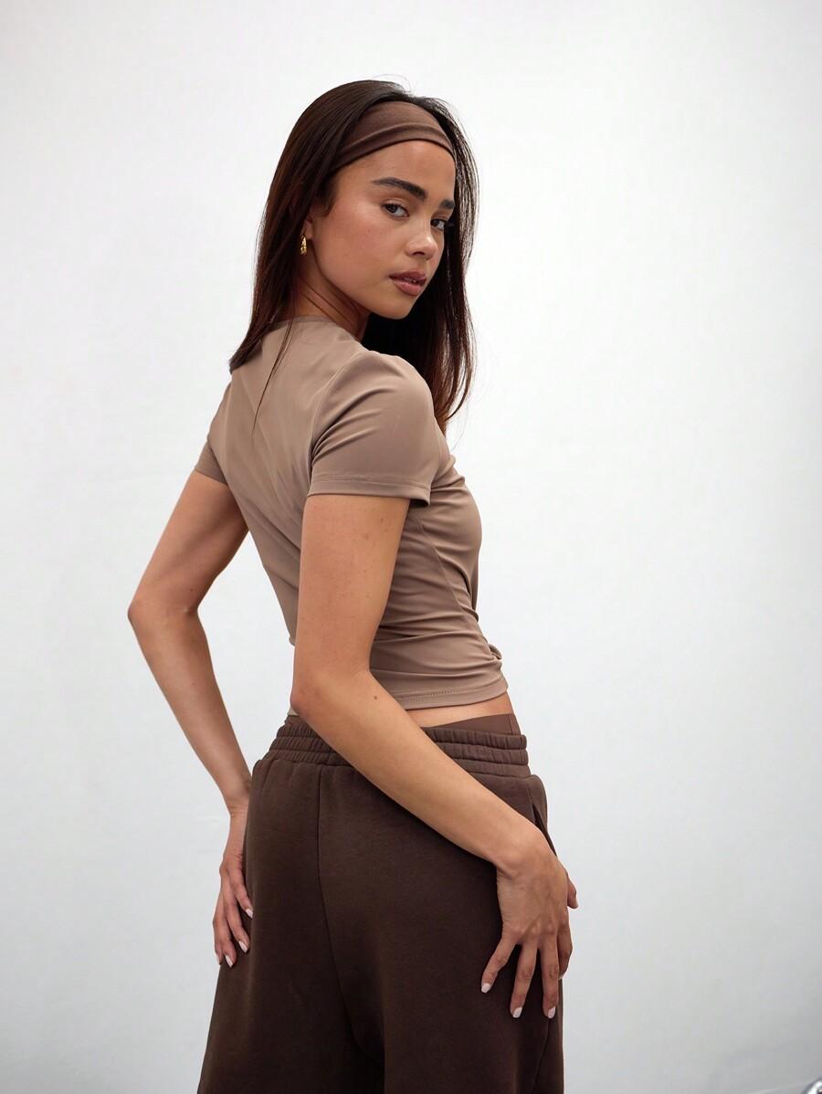 BEŻOWY TOP CASUAL