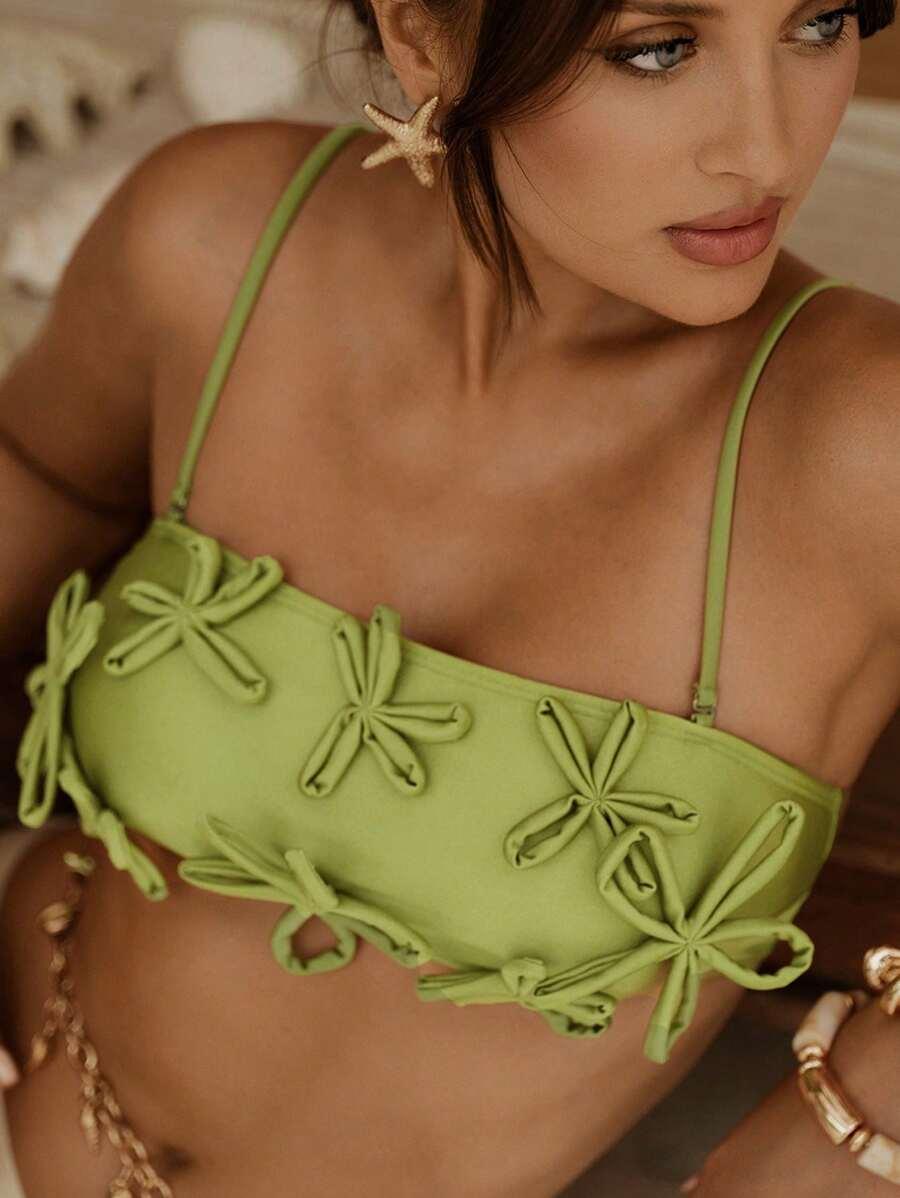 GÓRA OD BIKINI W KWIATY 