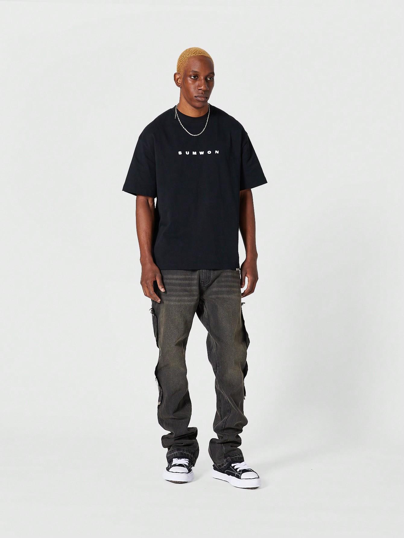 szare spodnie jeans 