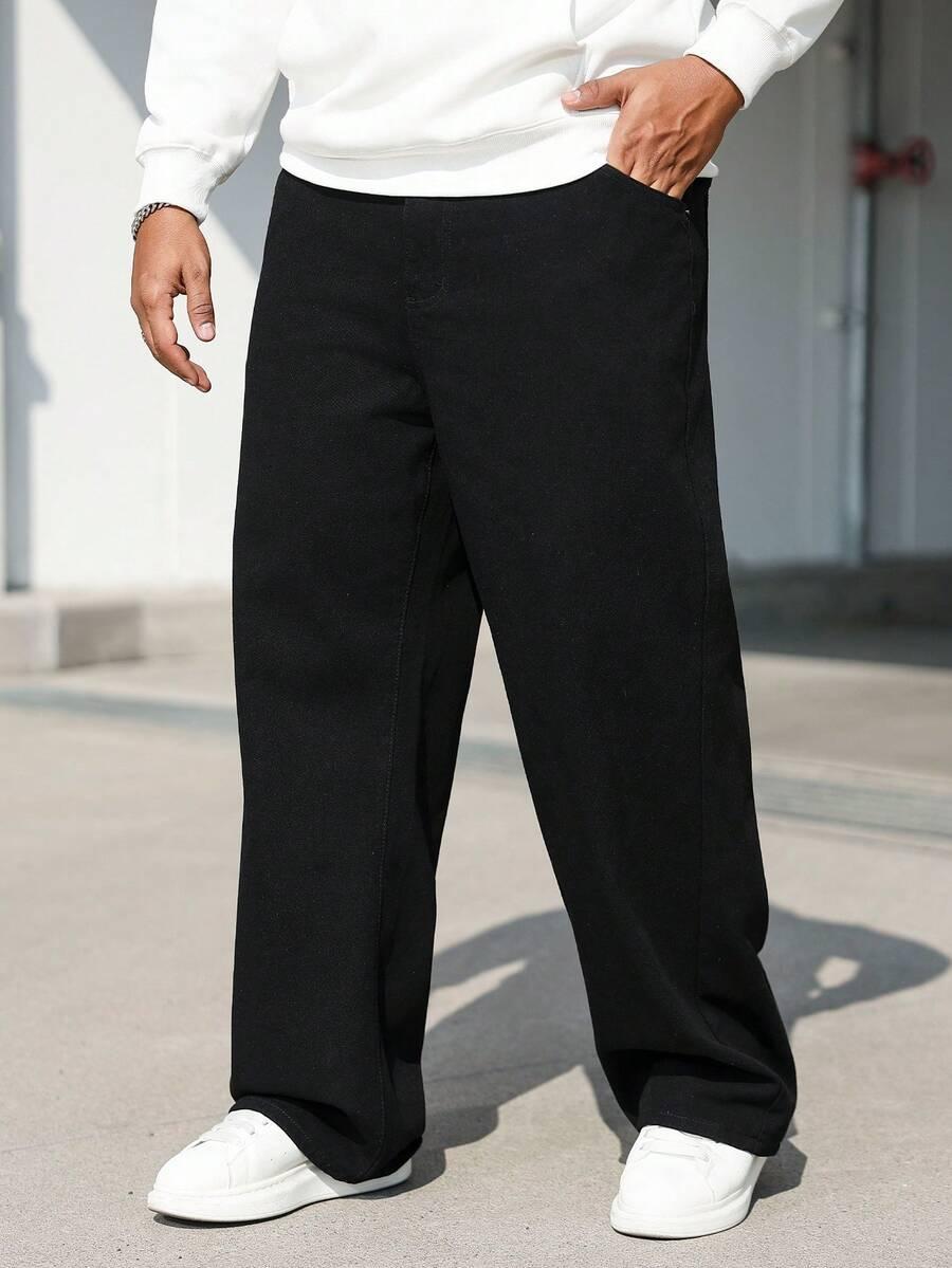 CZARNE SPODNIE JEANS