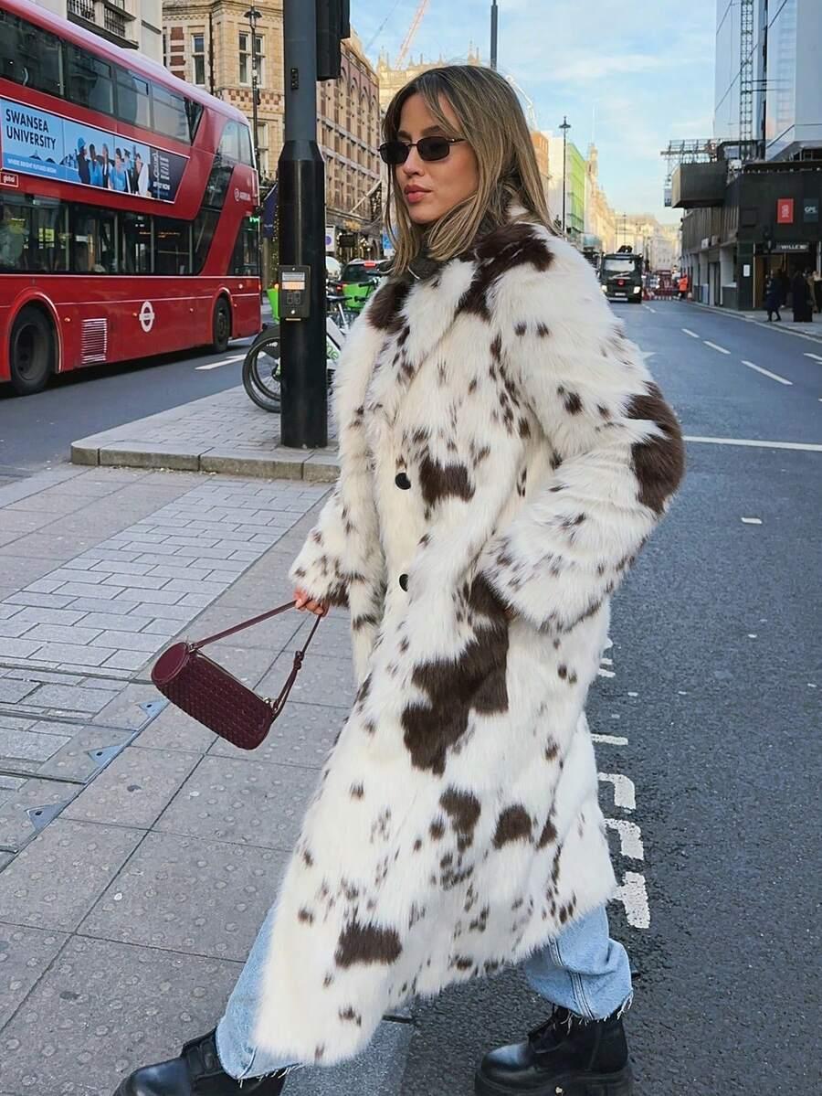 sztuczne futro animal print