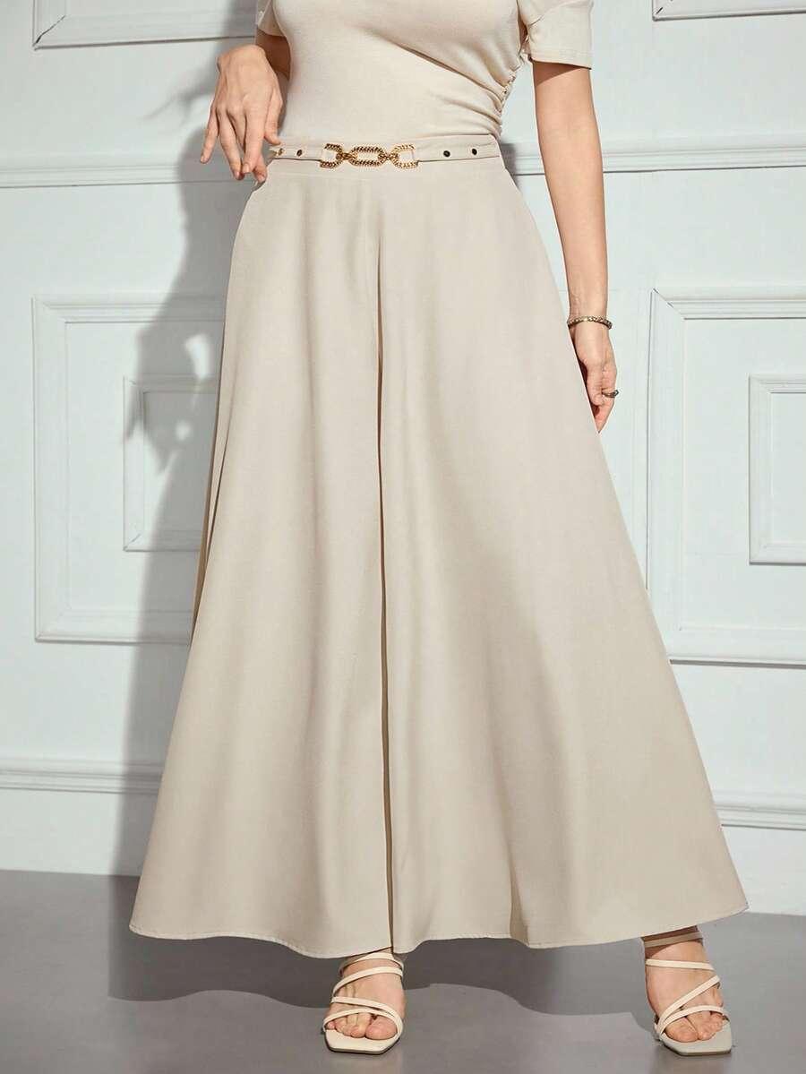 BEŻOWE ELEGANCKIE SPODNIE
