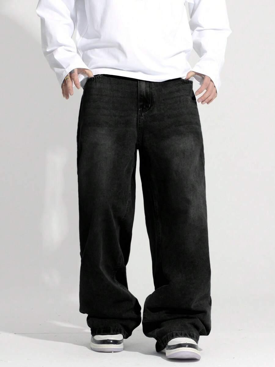 czarne spodnie jeans 