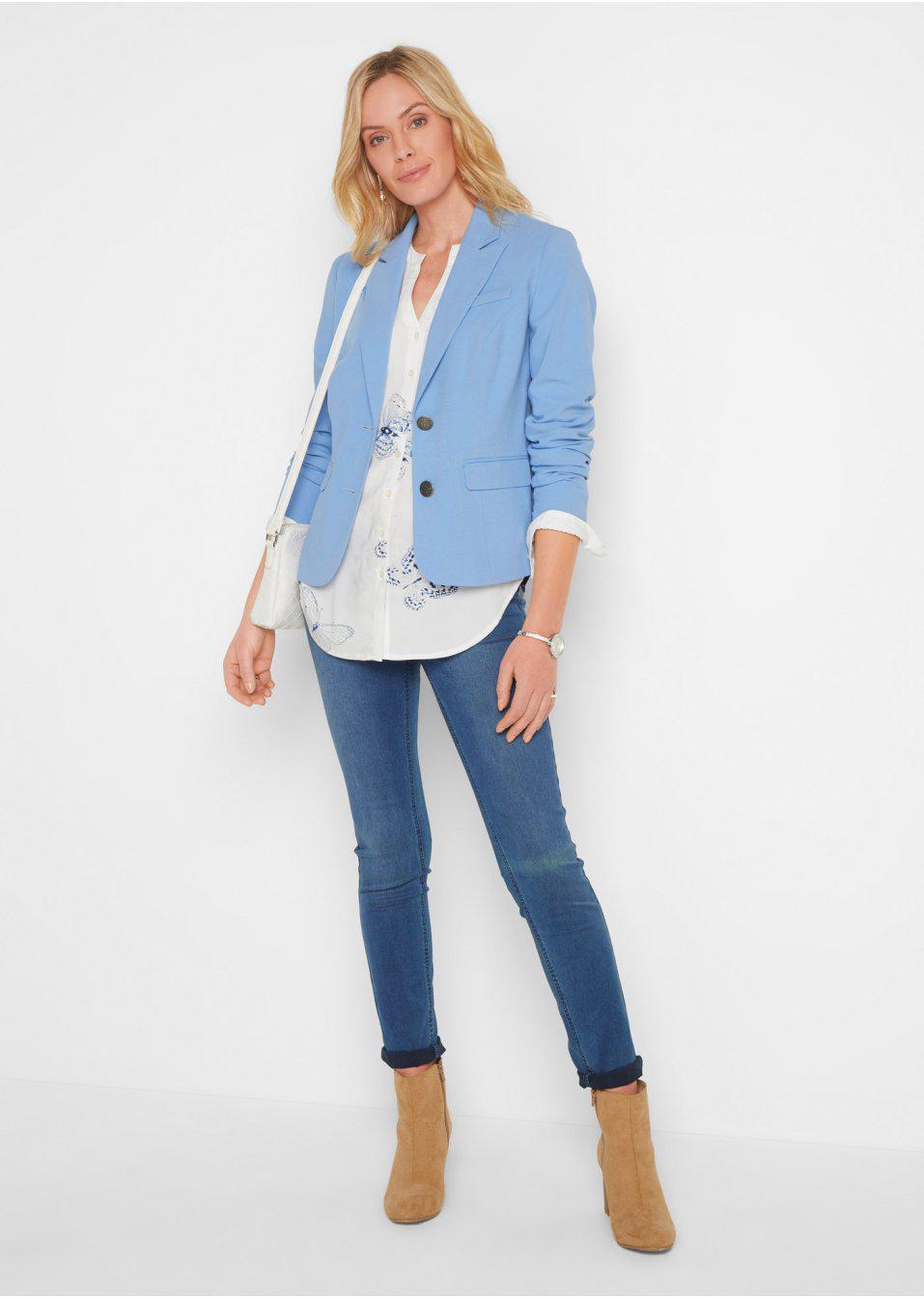 NIEBIESKIE SPODNIE JEANS