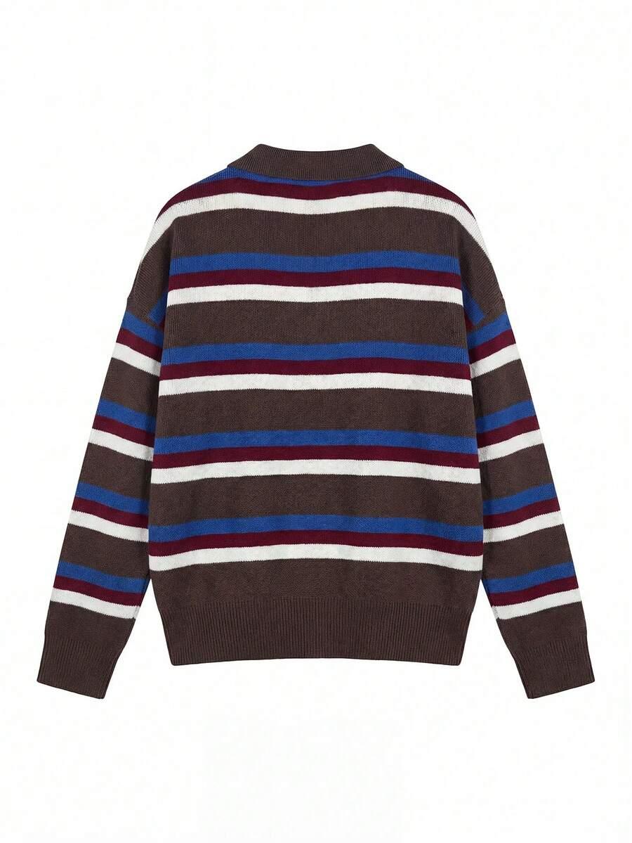 DZIANINOWY SWETER PASKI