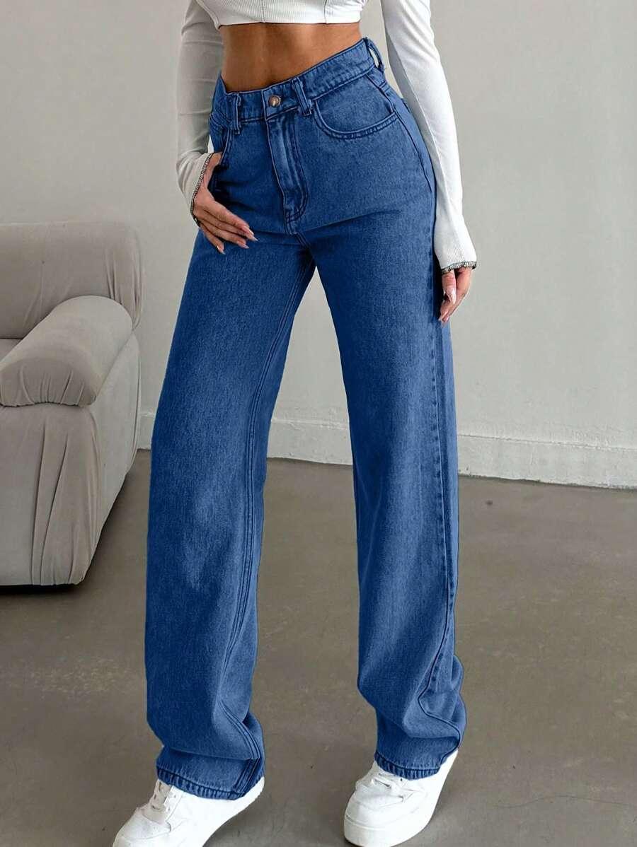 NIEBIESKIE SPODNIE JEANS
