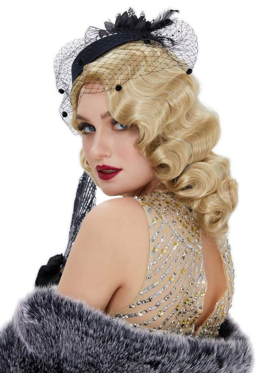 BLOND PERUKA WŁOSY SYNTETYCZNE