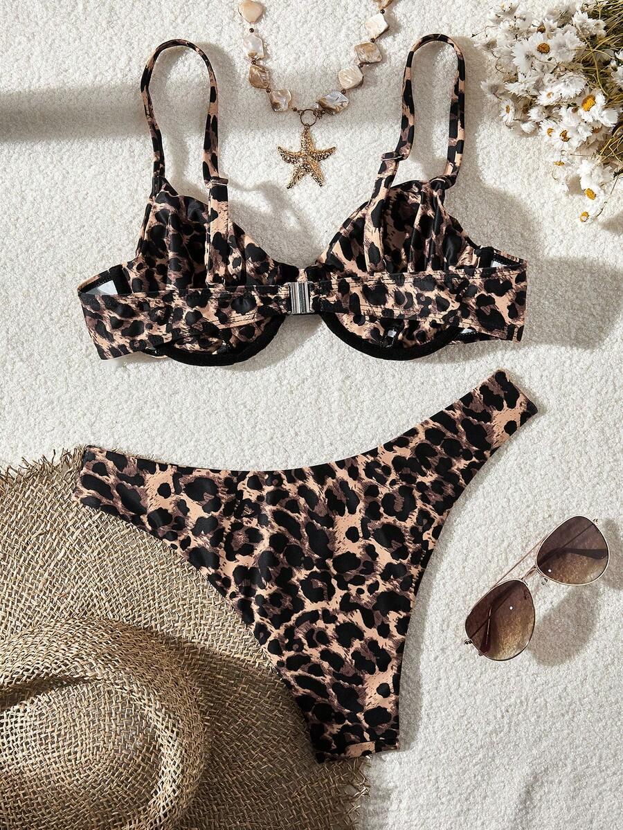 dół od bikini animal print