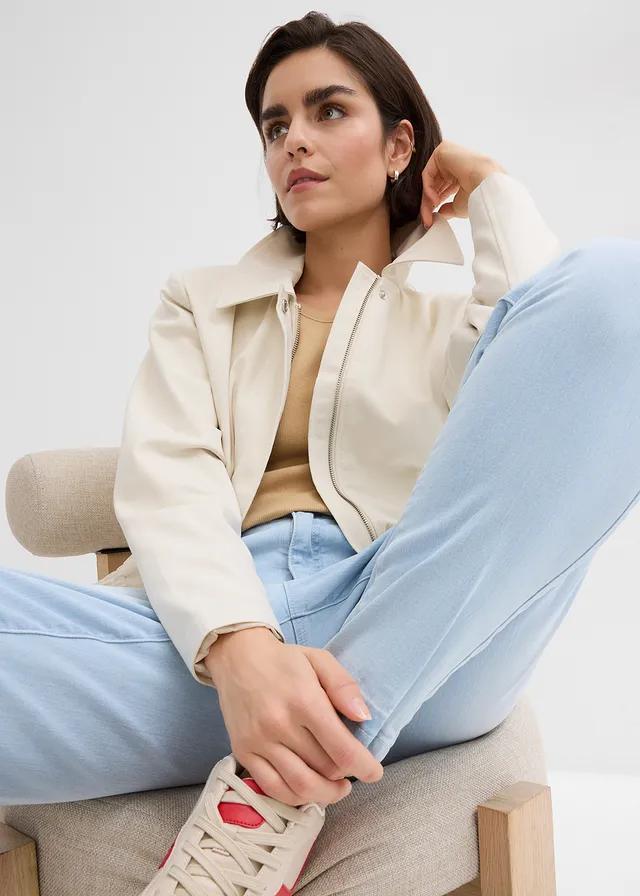 SPODNIE MOM JEANS