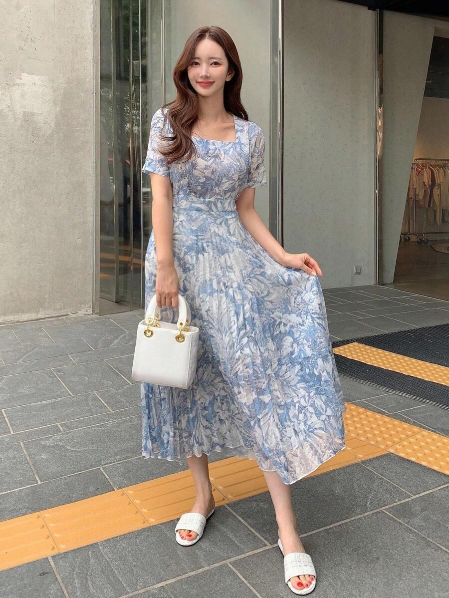 plisowana maxi sukienka
