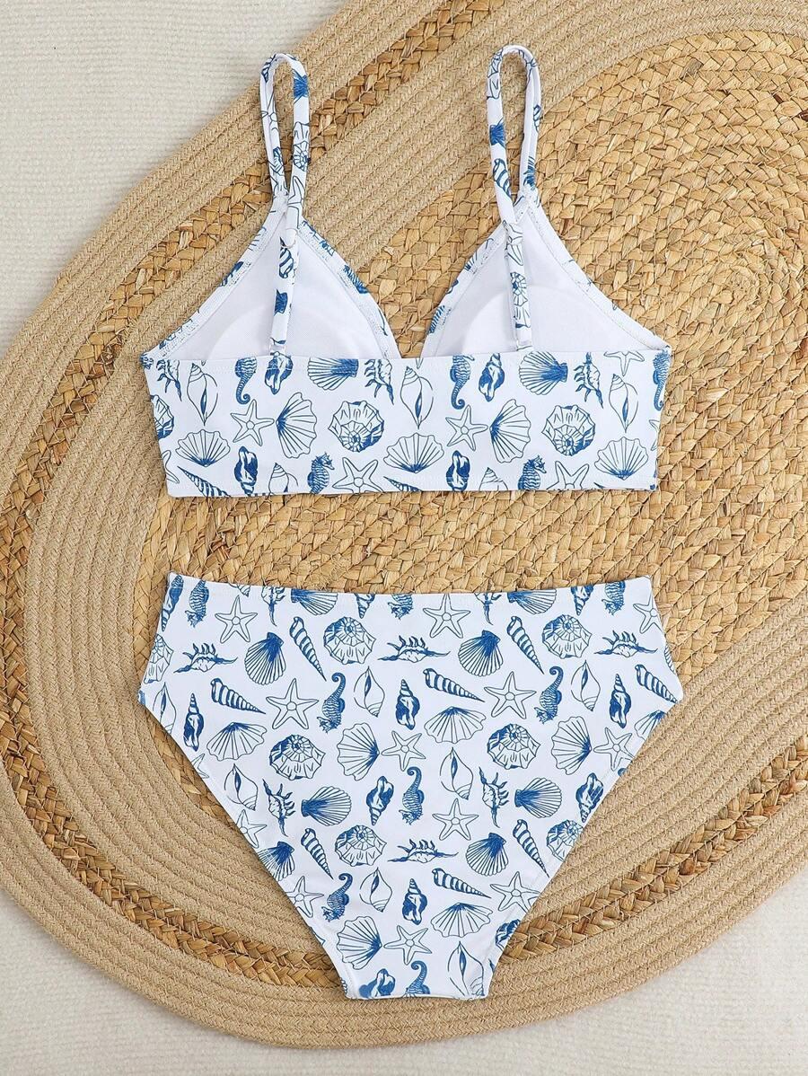 DZIEWCZĘCE BIKINI DWUCZĘŚCIOWE Z NADRUKIEM