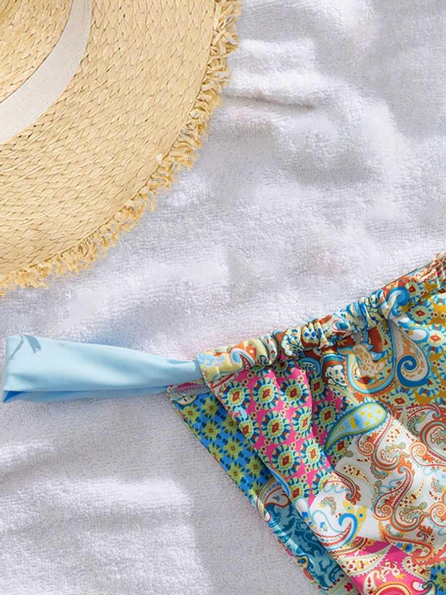 dół od bikini print