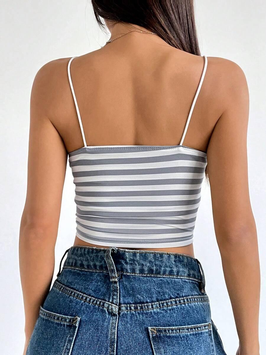 crop top ramiączka paski