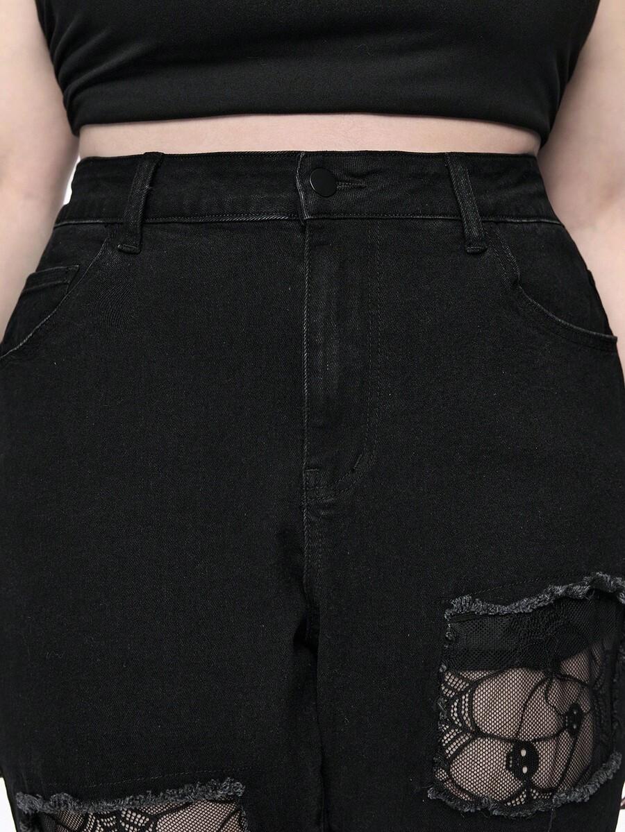 czarne spodnie jeans