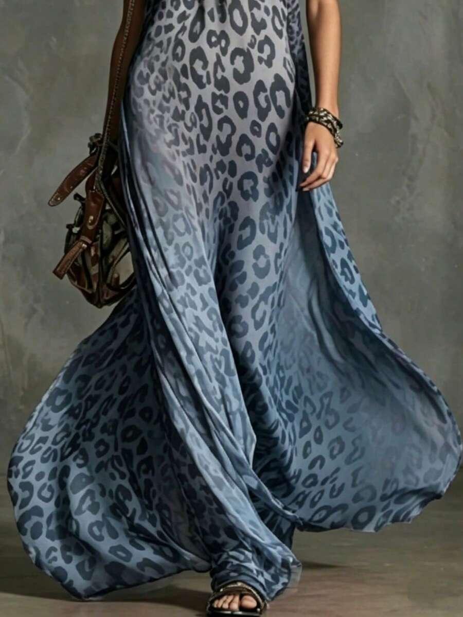 SUKIENKA MAXI ANIMAL PRINT