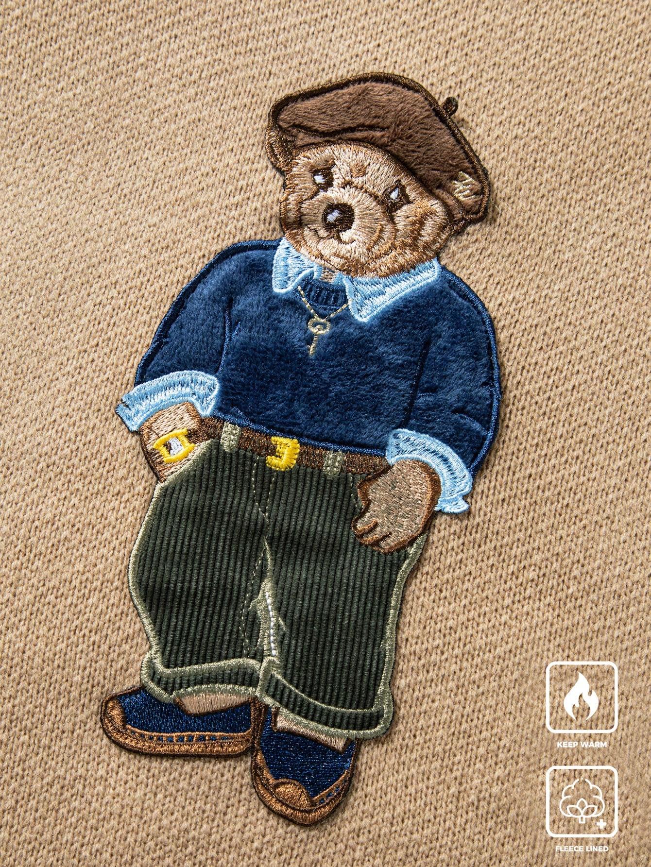 SWETER Z HAFTOWANYM MOTYWEM