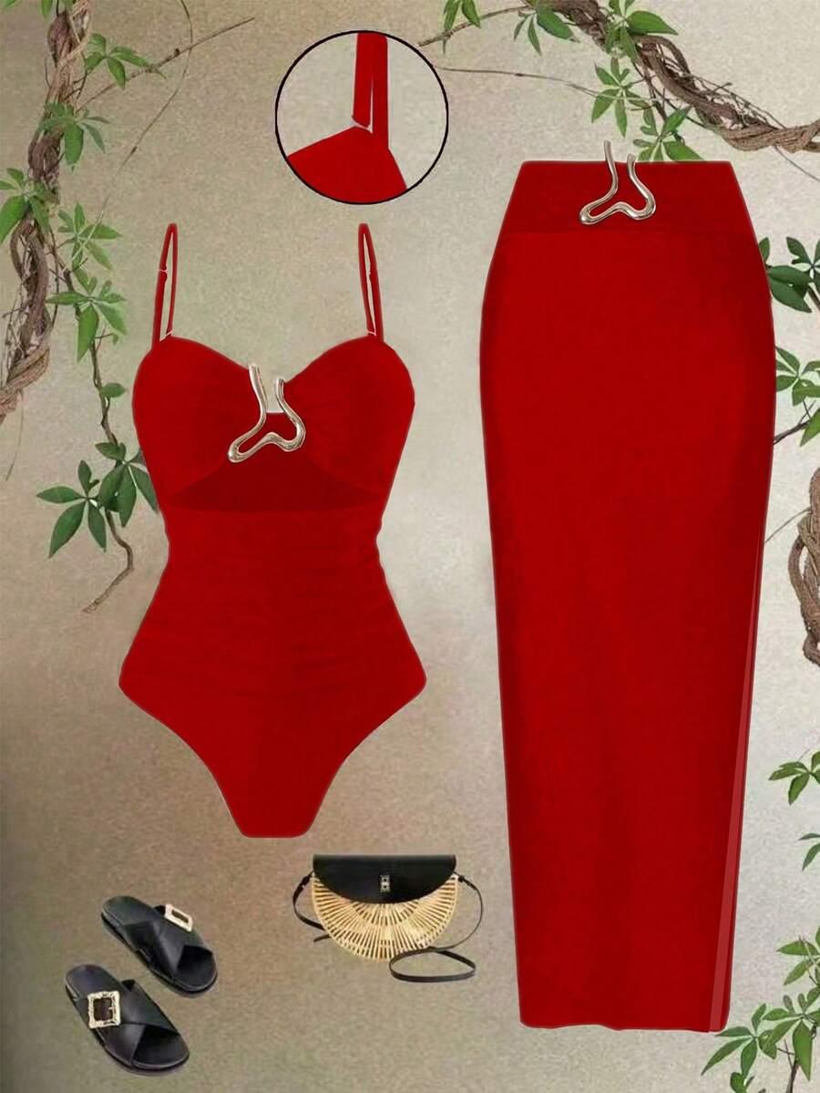 komplet DWUCZĘŚCIOWY STRÓJ KĄPIELOWY sarong