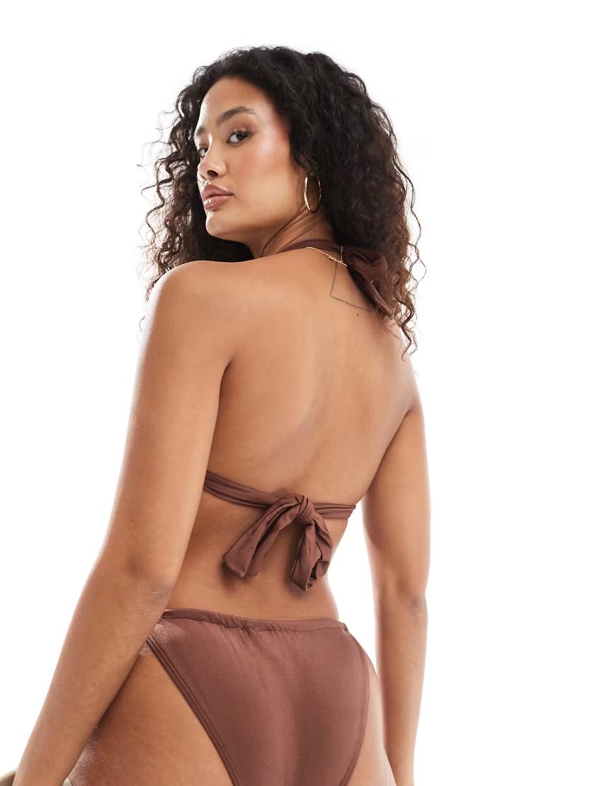 brązowy dół od bikini 