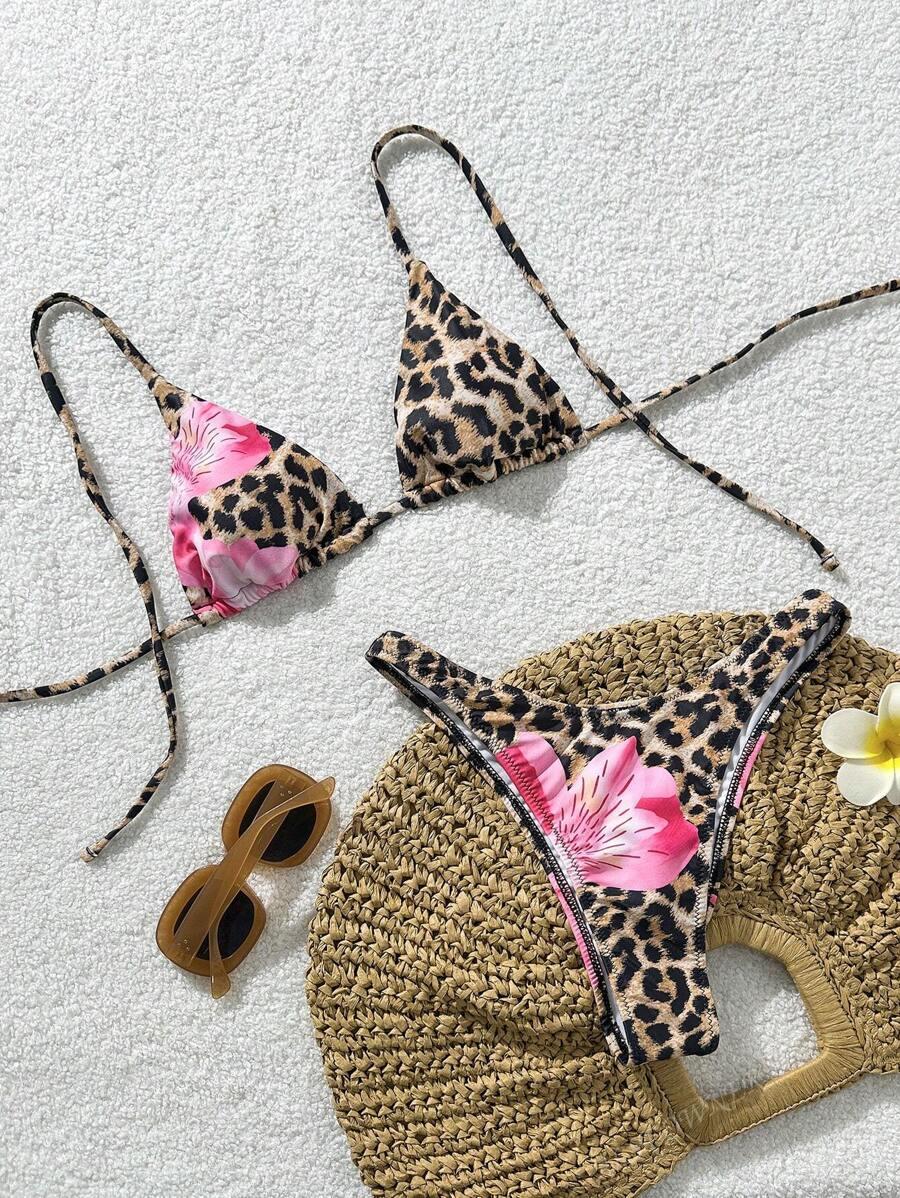 DWUCZĘŚCIOWY STRÓJ KĄPIELOWY ANIMAL PRINT