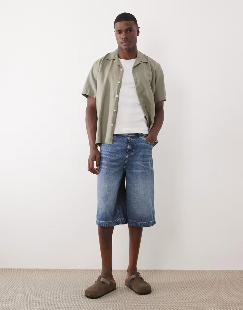 NIEBIESKIE SPODENKI JEANS