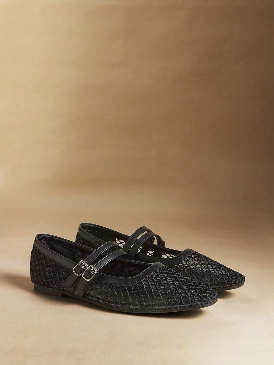 CZARNE BALERINY CASUAL