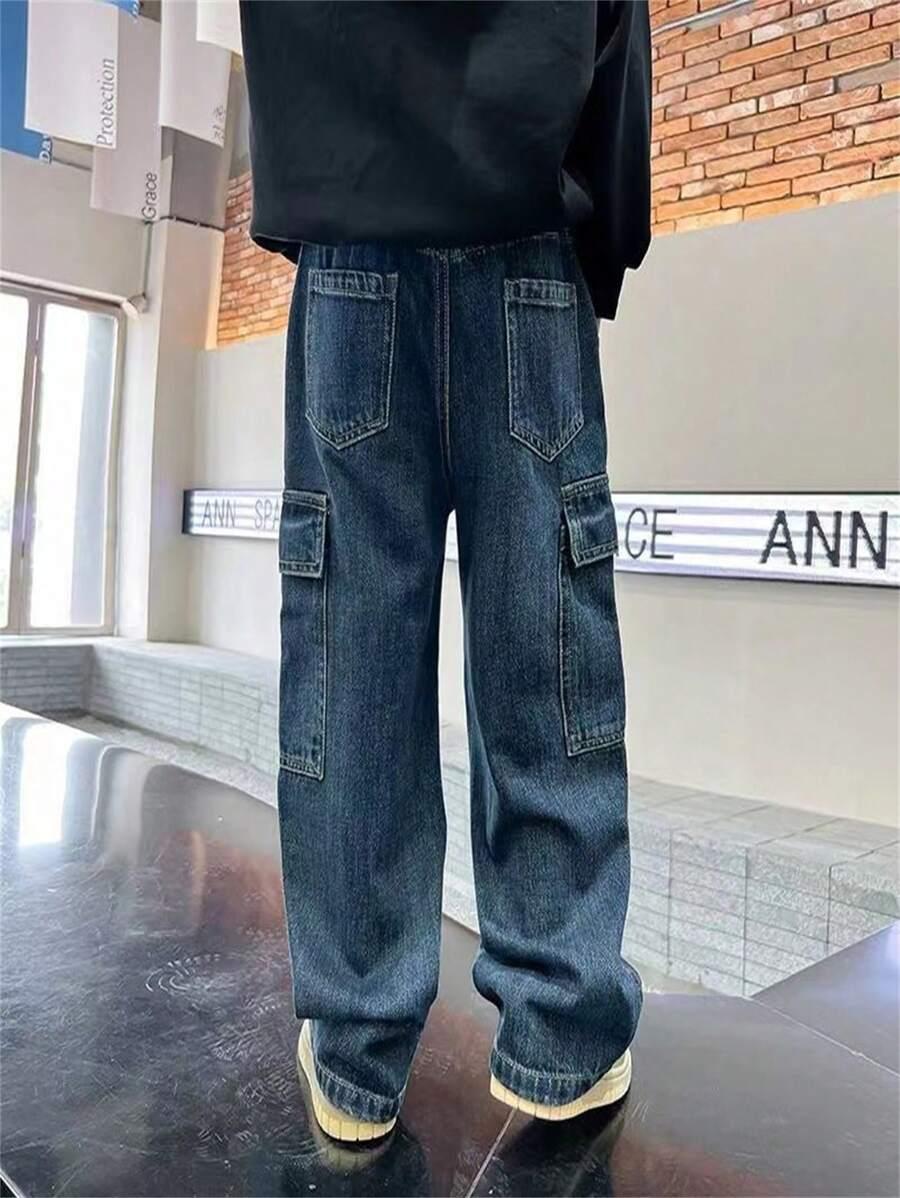 NIEBIESKIE SPODNIE JEANS