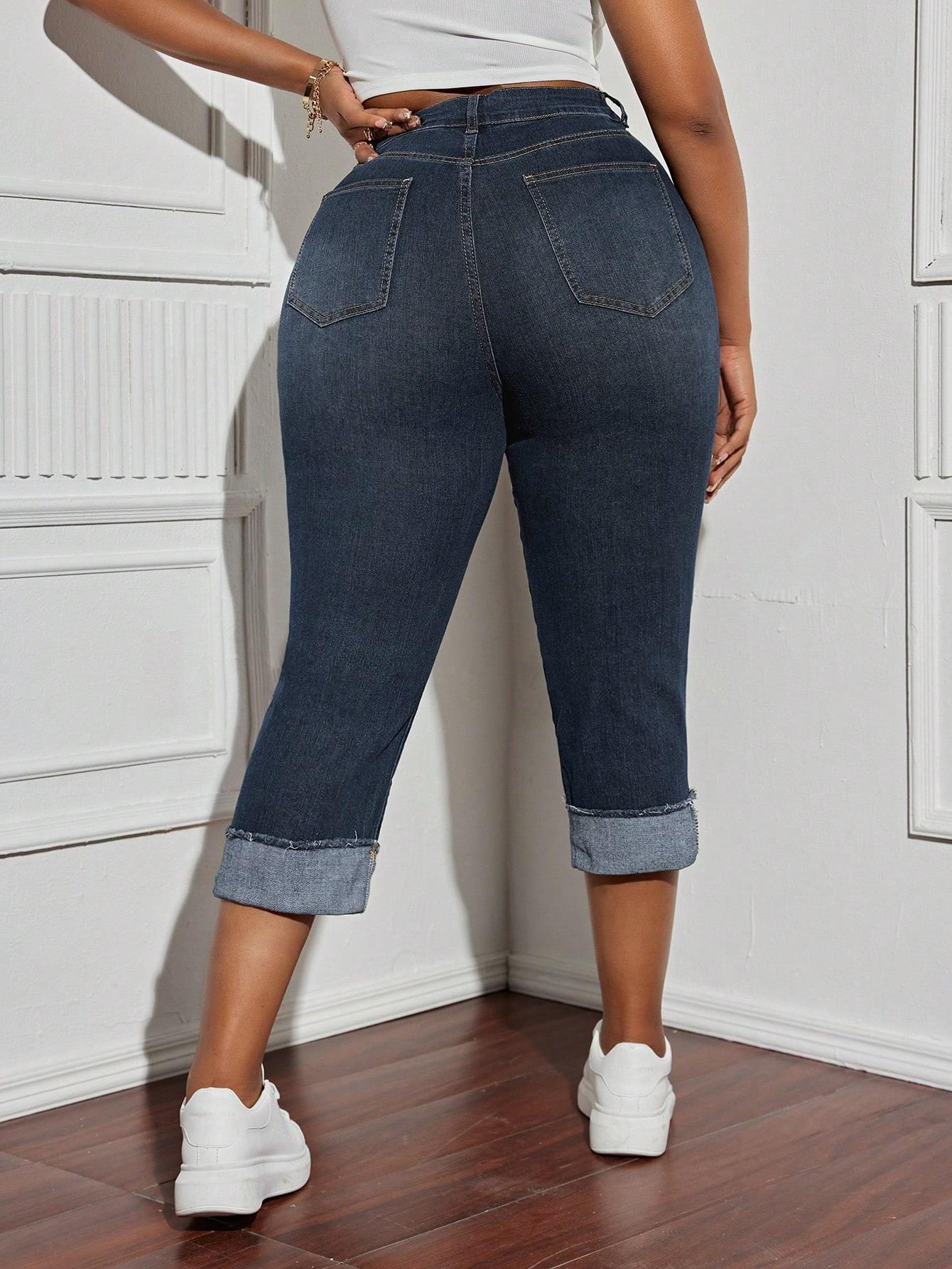 spodnie jeans 3/4 nogawka