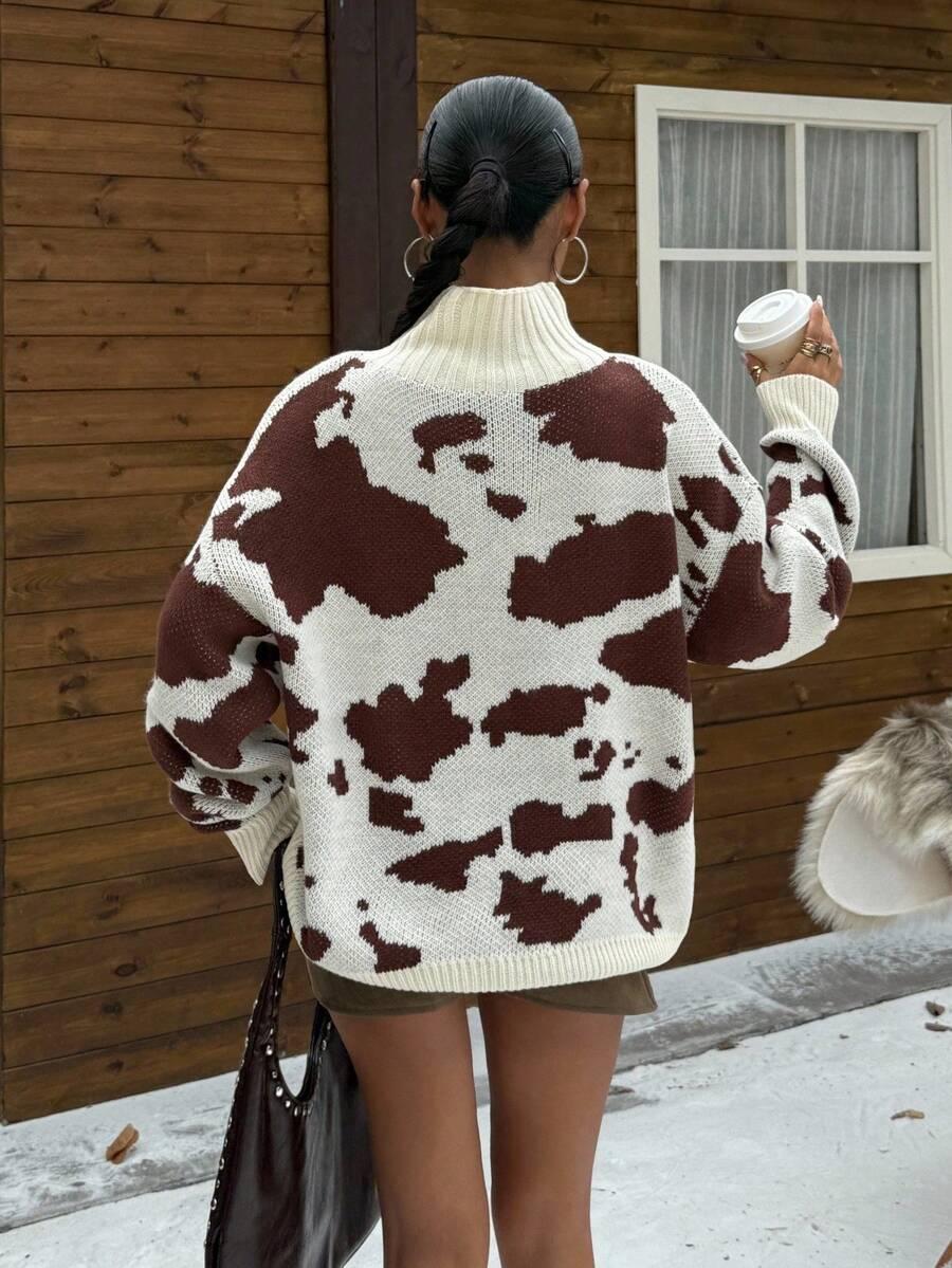 sweter cow print