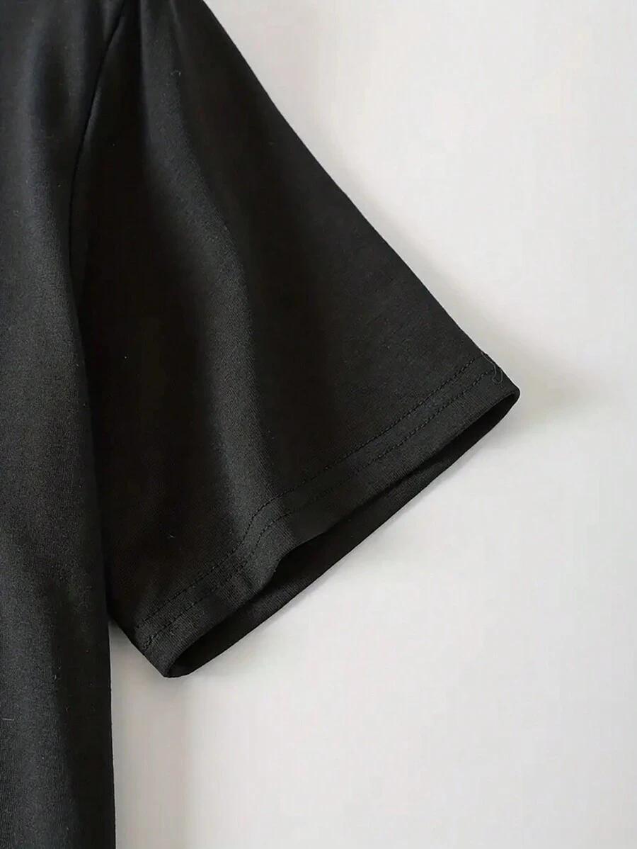CZARNA SUKIENKA PRINT
