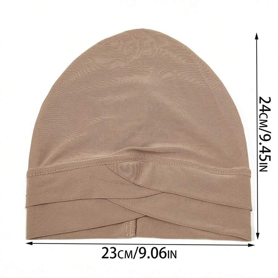 czarny turban na głowę