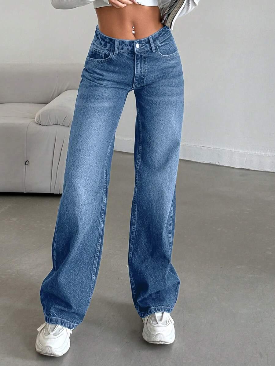 NIEBIESKIE SPODNIE JEANS