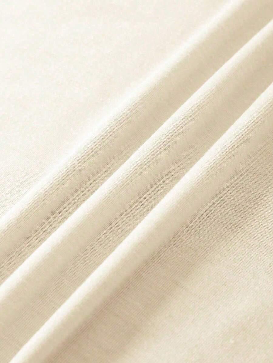 kremowy t-shirt print