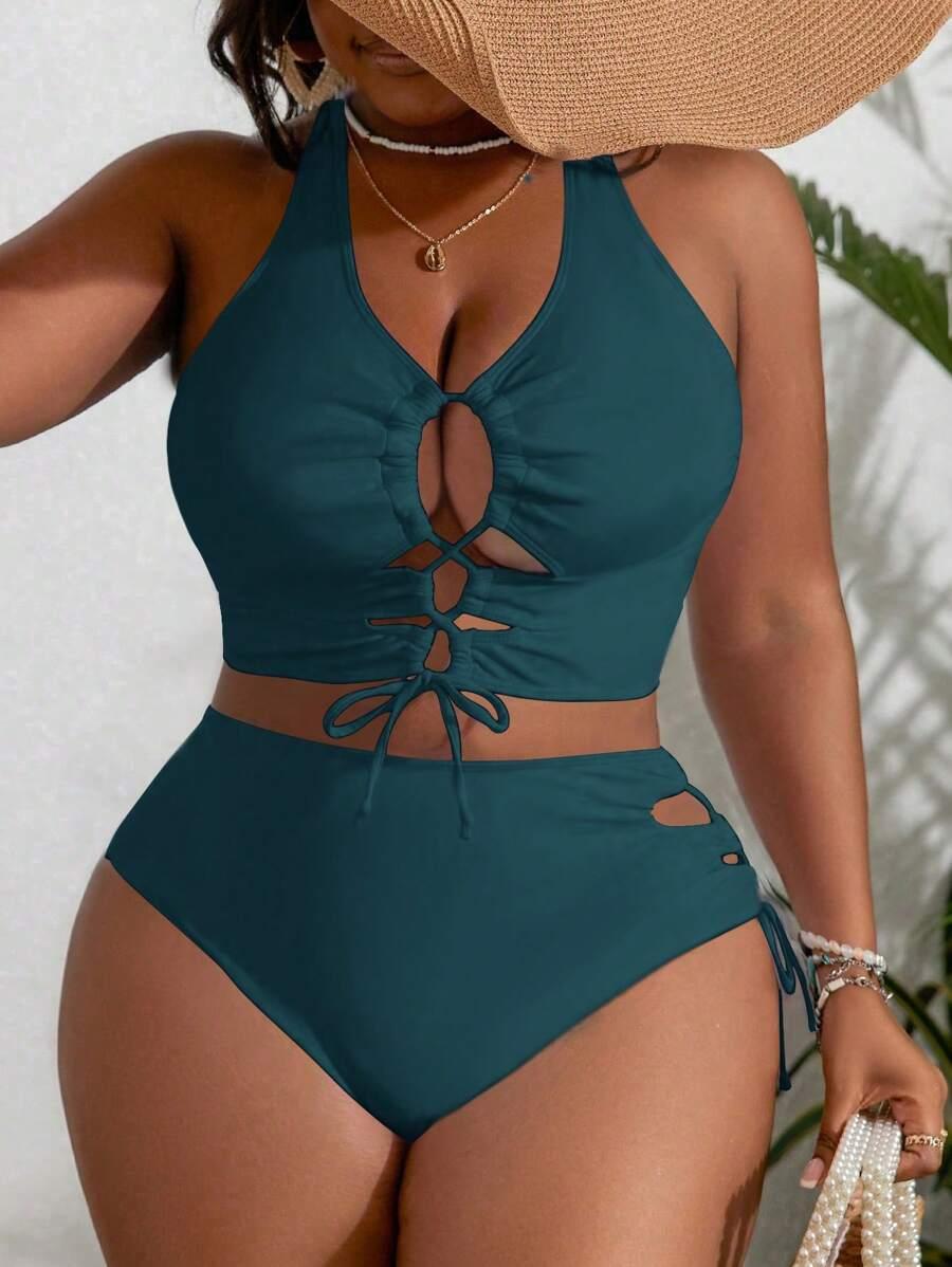 komplet bikini wiązanie
