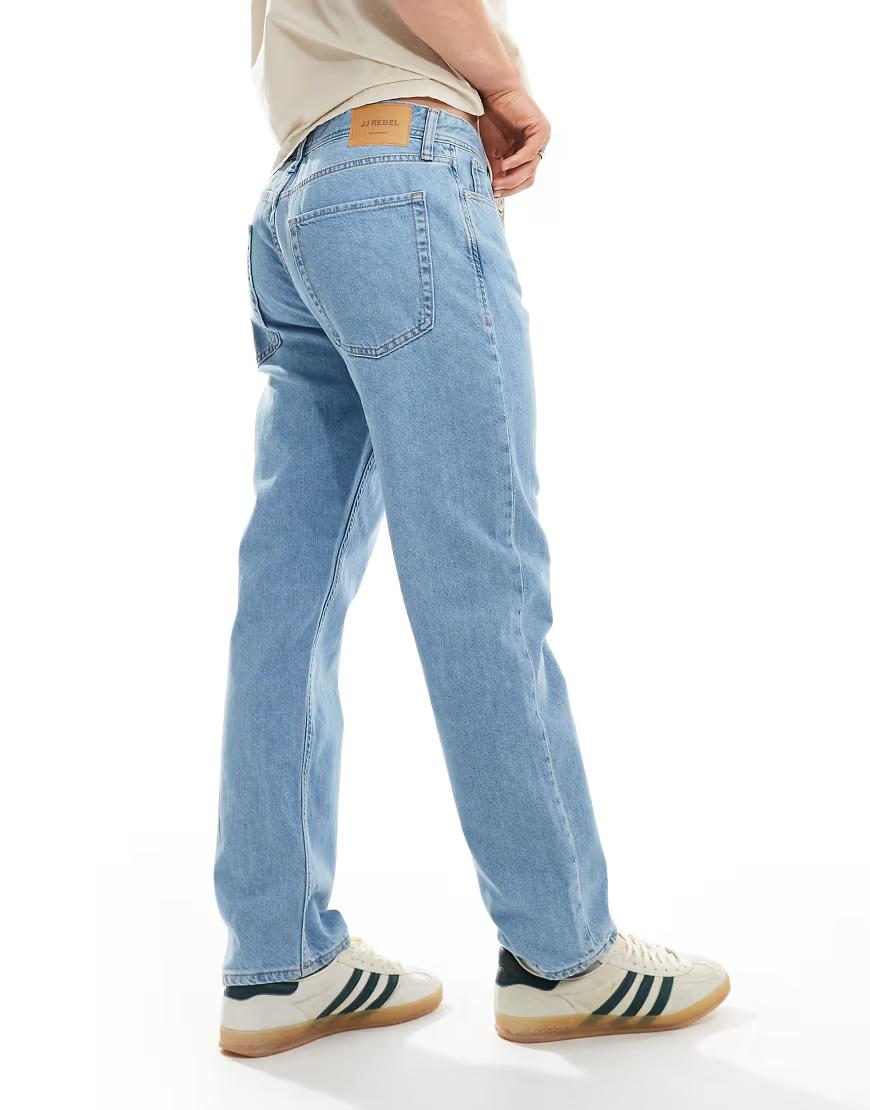 NIEBIESKIE SPODNIE JEANS SZEROKA NOGAWKA