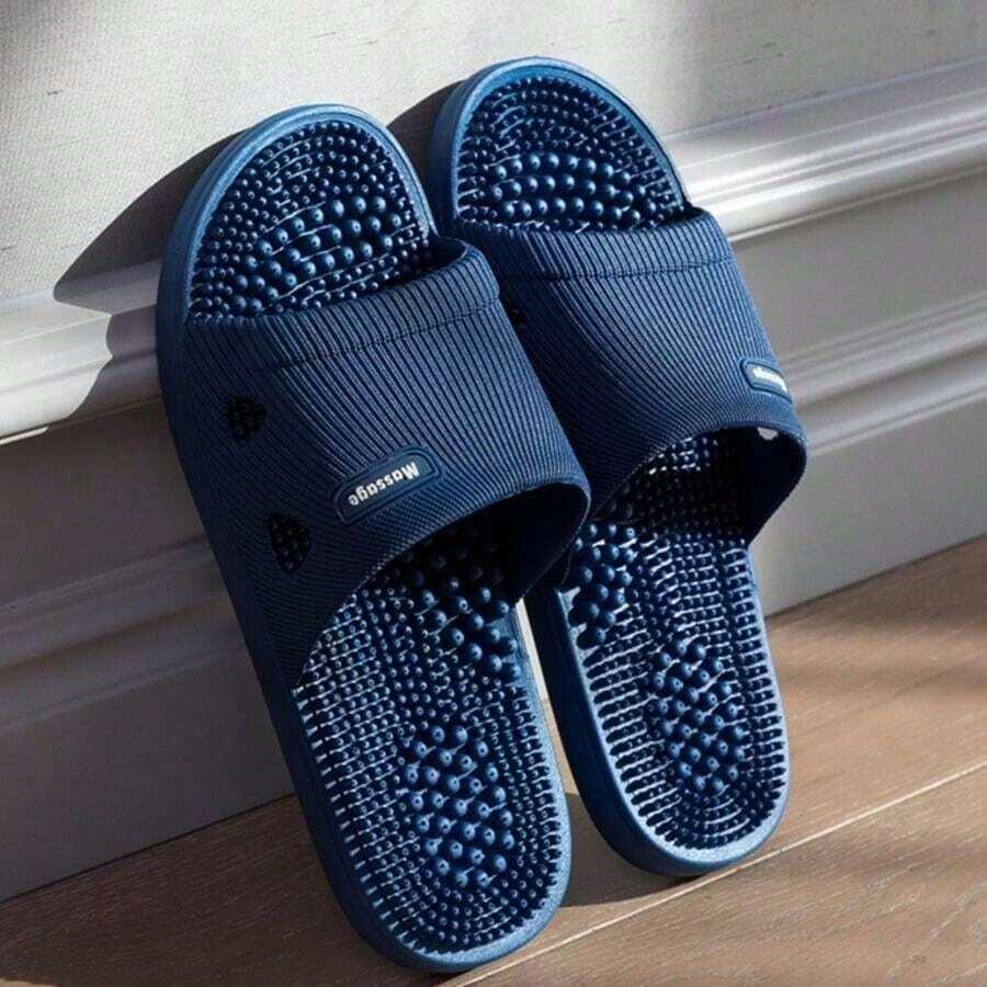 niebieskie klapki CASUAL