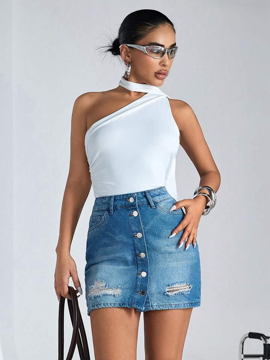 MINI SPÓDNICA JEANS 
