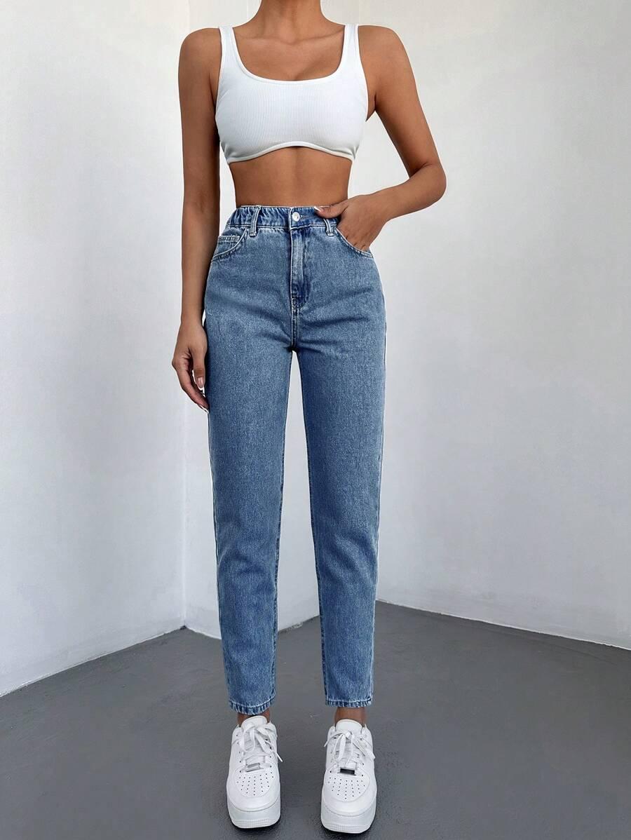 SPODNIE JEANS RURKI