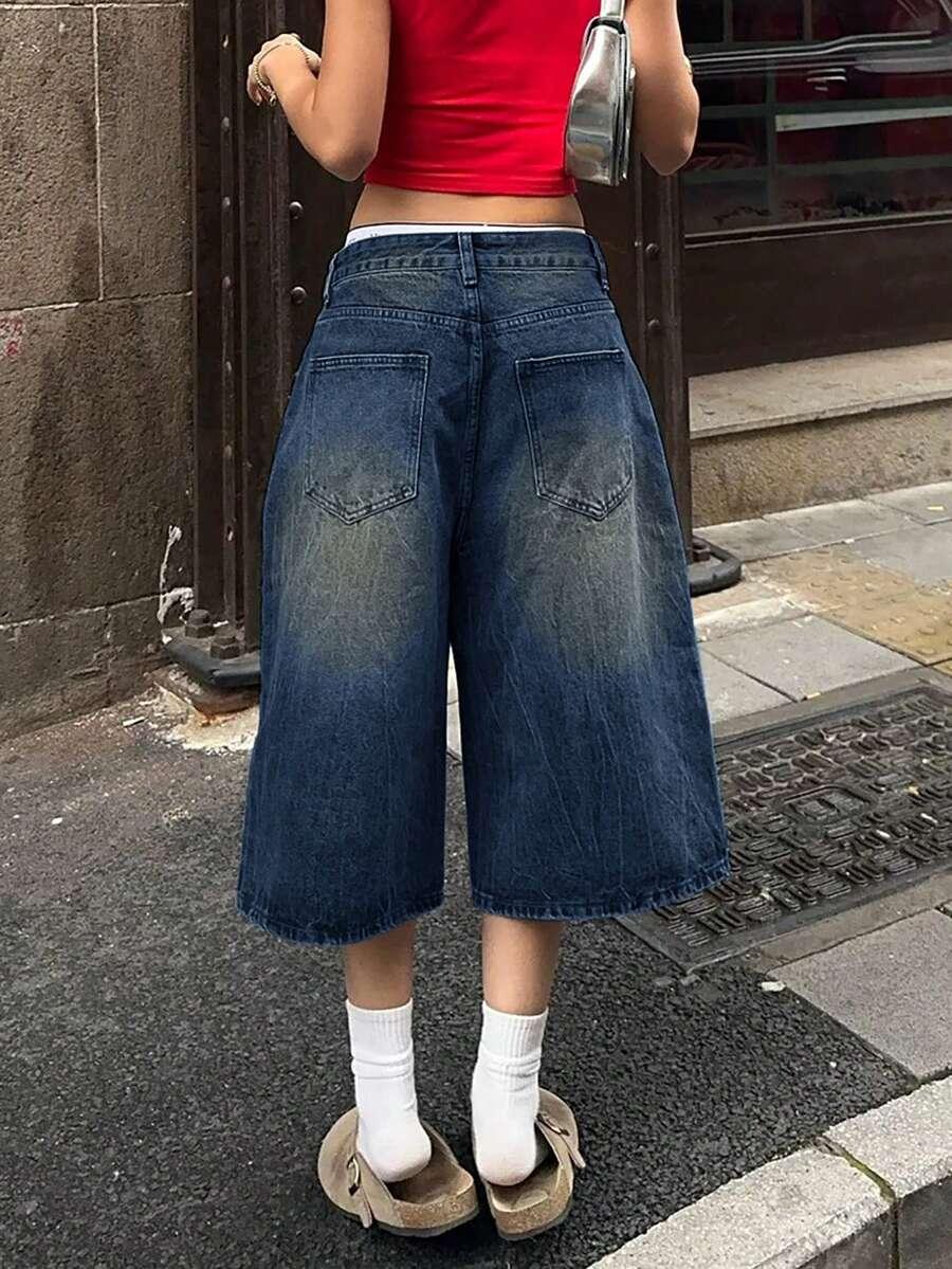 NIEBIESKIE SZORTY JEANSOWE
