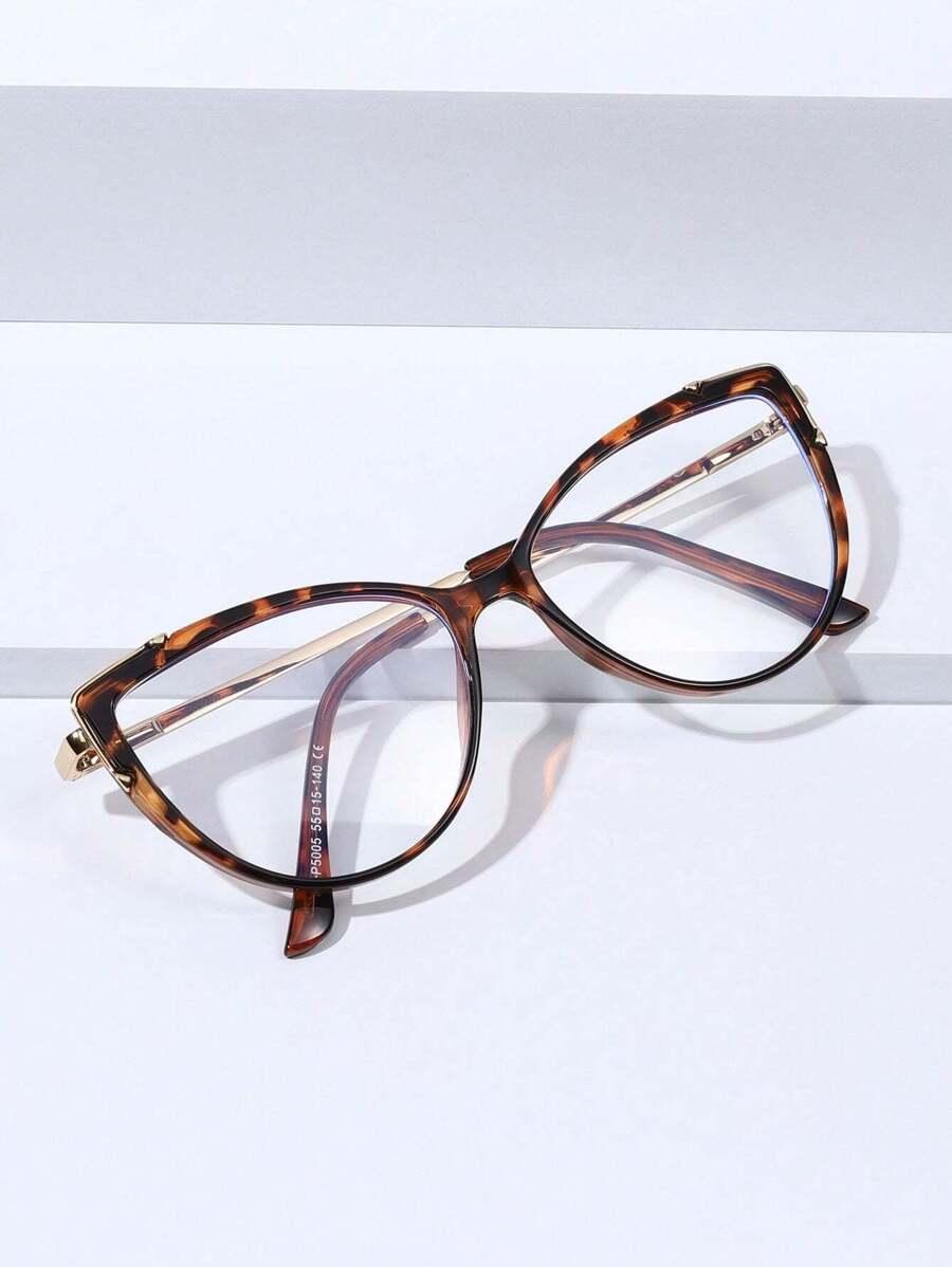 okulary zerówki animal print 