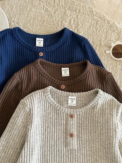 bluzka długi rękaw 3-pack