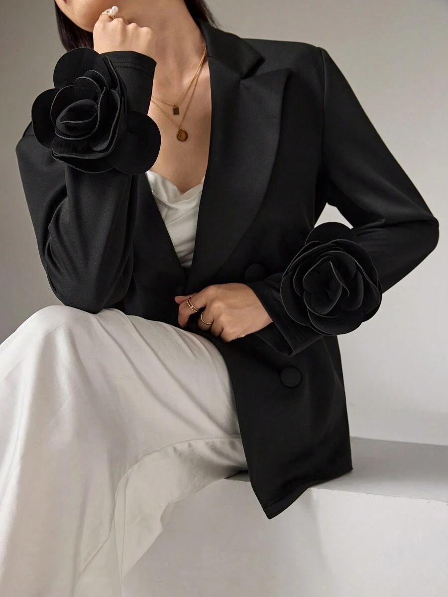 czarna elegancka marynarka