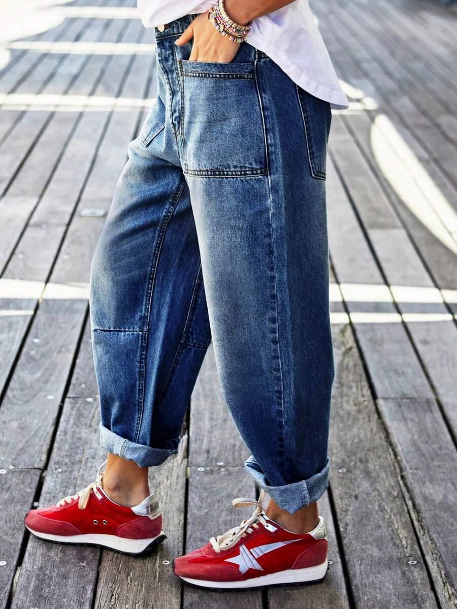 NIEBIESKIE SPODNIE JEANS