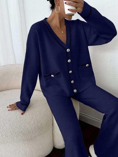 sweter spodnie komplet